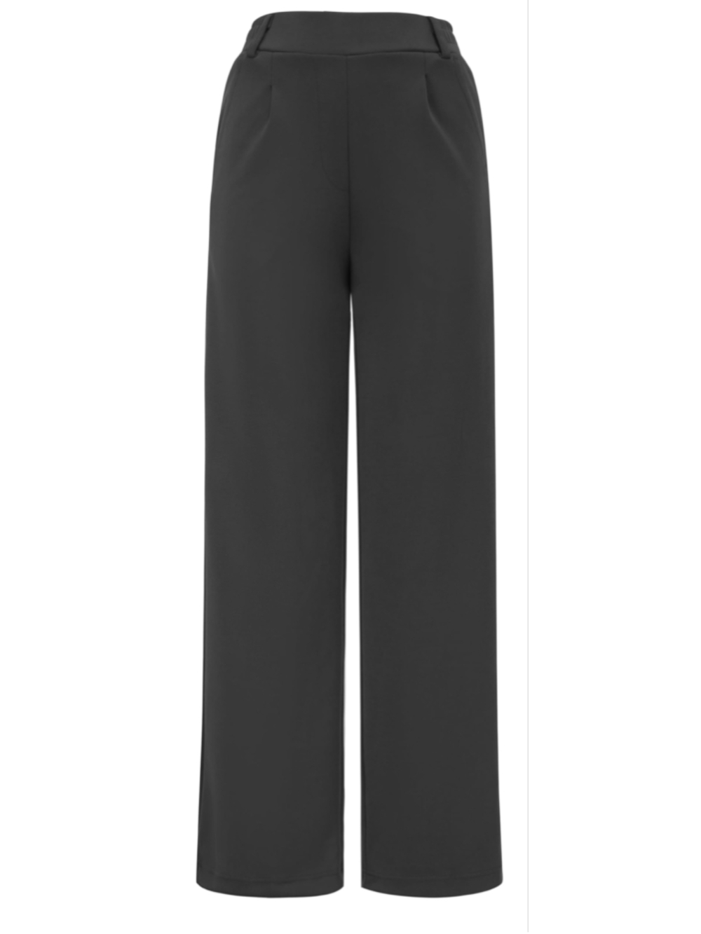 AFITNE Women’s High Waisted Wide Leg Work Pants Black Size L NWT